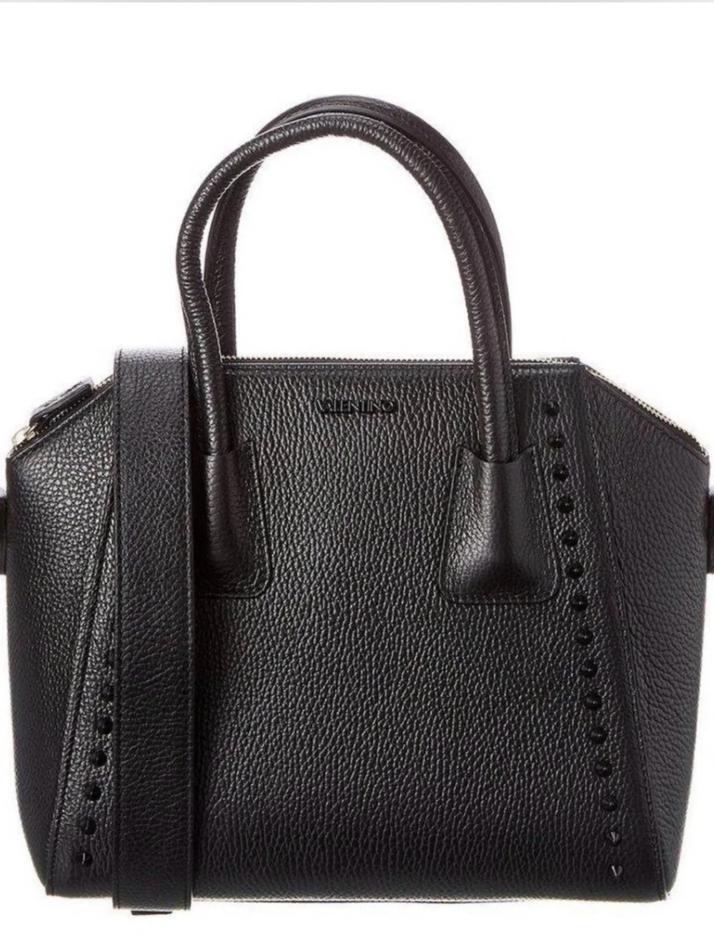 Valentino by Mario Valentino Minimi NWOT black leather satchel tote